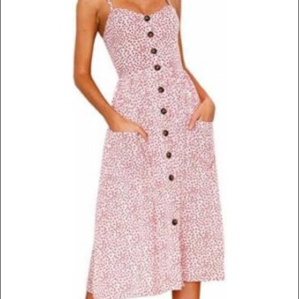 Floral Midi dress - fits size lg to xl